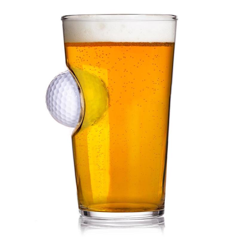 Stuck In Glass, 造型玻璃杯, 啤酒杯, 玻璃啤酒杯, 高爾夫球玻璃杯, 嵌入式玻璃杯, 高爾夫球杯, 酒杯, 玻璃酒杯, 透明玻璃杯,