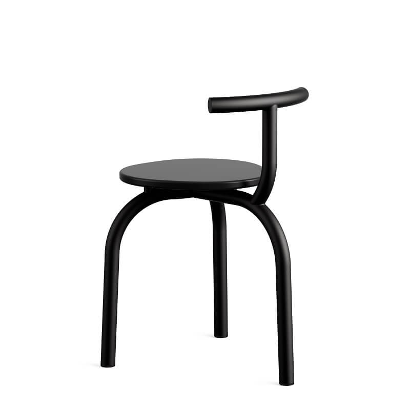 ESAILA, 椅凳, 椅子, 彎管椅, 線條椅凳, 餐椅, 課桌椅, 簡約椅, 三腳椅, 餐廳用椅, 黑白色椅子,